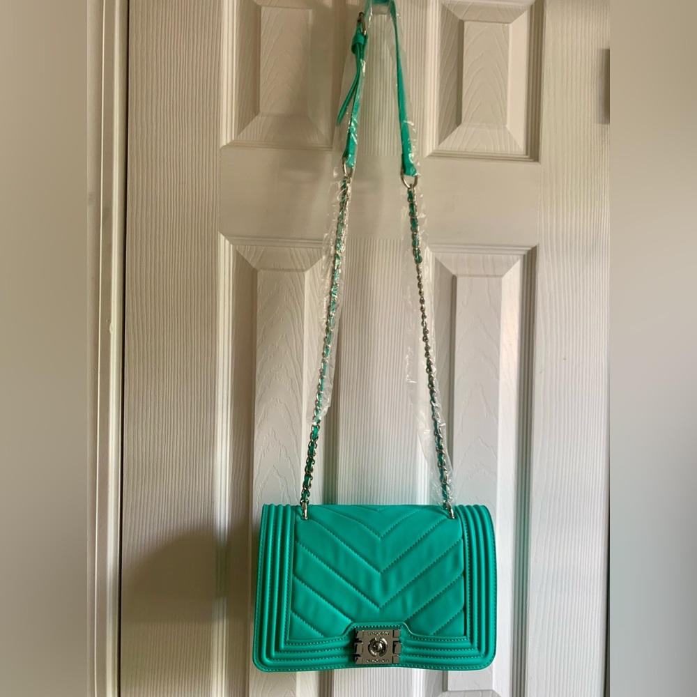 Badgley Mischka Turquoise Crossbody Bag